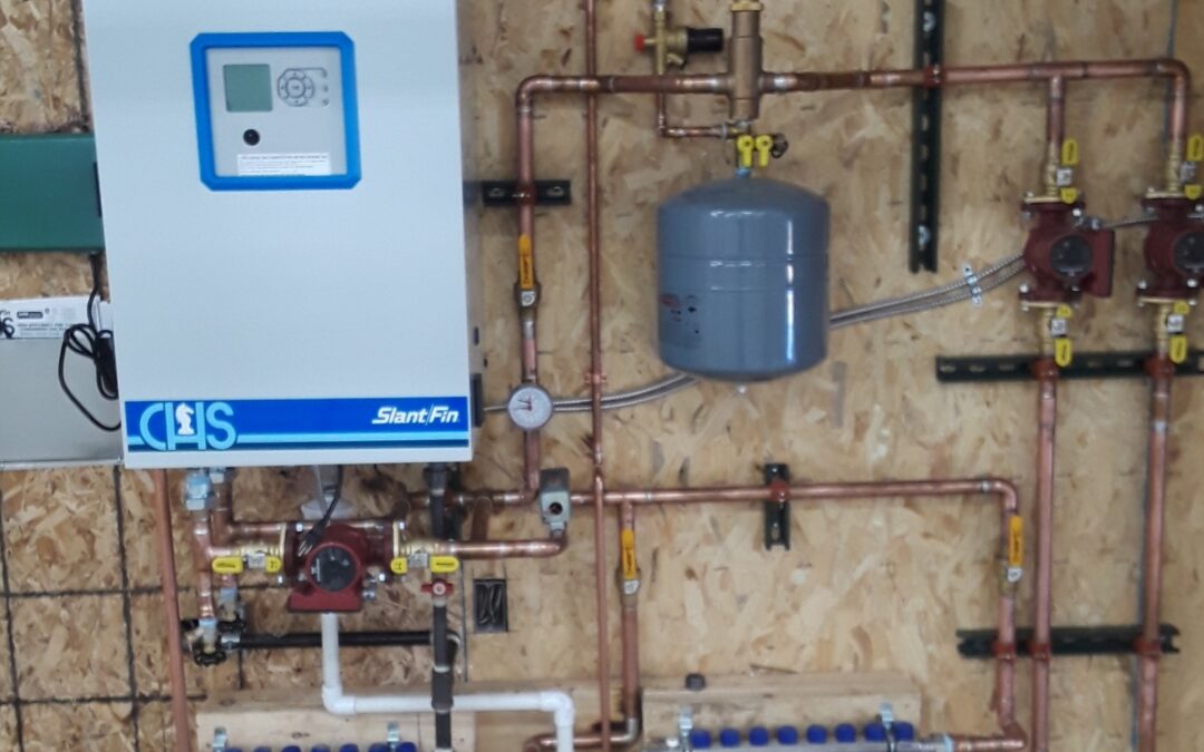 Boiler In-Floor Install, Metamora