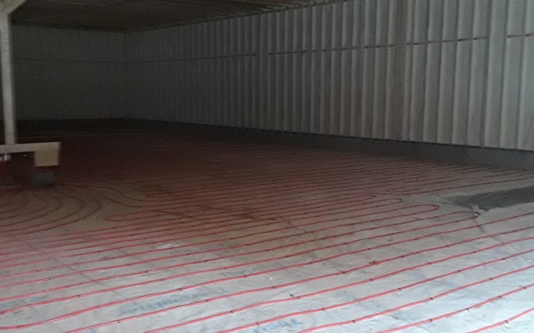 In-Floor Heat Tubing, Metamora