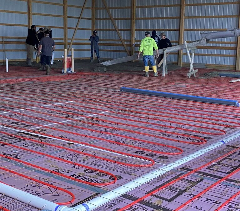 New Construction In-Floor Radiant Heating, Brown City
